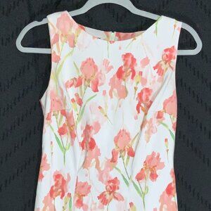 🌸 Alyx Pink Iris Floral Sheath Dress - Size 4 Category: Dresses > Mid-length Si